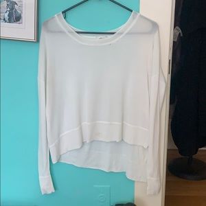 Wilfred - White Long Sleeve Flowy Top